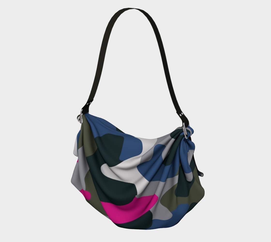 Hot PInk Greystone Camo Hobo Scarf Bag