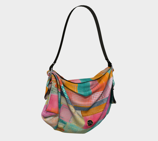 Pastel Parade Patchwork Hobo Scarf Bag