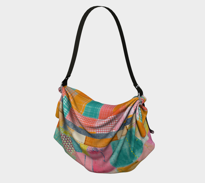Pastel Parade Patchwork Hobo Scarf Bag