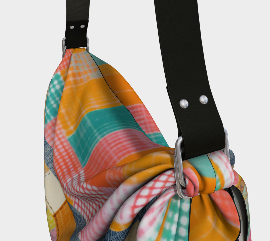 Pastel Parade Patchwork Hobo Scarf Bag