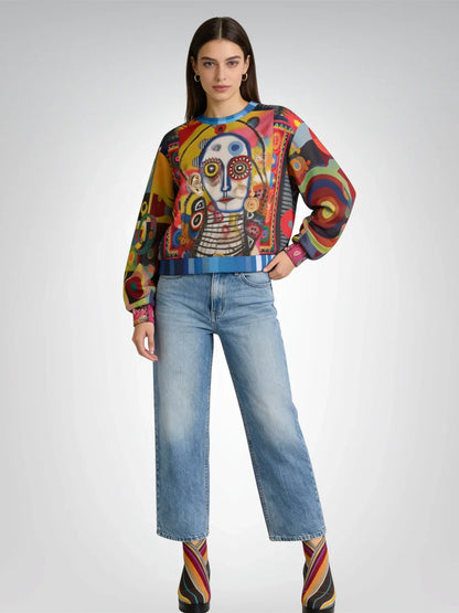 The Projection of Mary Magdalene Cropped Sweatshirt (Gold Label)