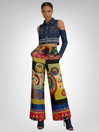 The Projection of Mary Magdalene Eco-Poly Wide Leg Pants