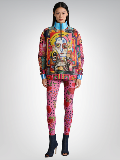 The Projection of Mary Magdalene Heavyweight Oversized Quarter Zip Sweatshirt