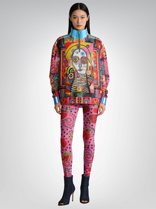 The Projection of Mary Magdalene Heavyweight Oversized Quarter Zip Sweatshirt