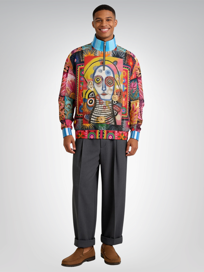 The Projection of Mary Magdalene Heavyweight Oversized Quarter Zip Sweatshirt