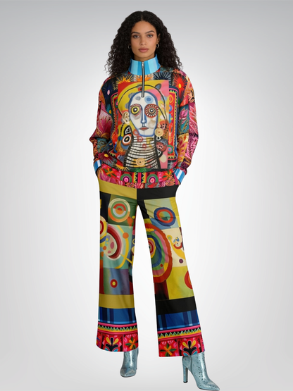 The Projection of Mary Magdalene Heavyweight Oversized Quarter Zip Sweatshirt