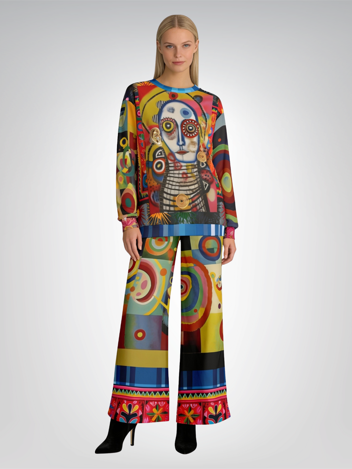 The Projection of Mary Magdalene Eco-Poly Wide Leg Pants