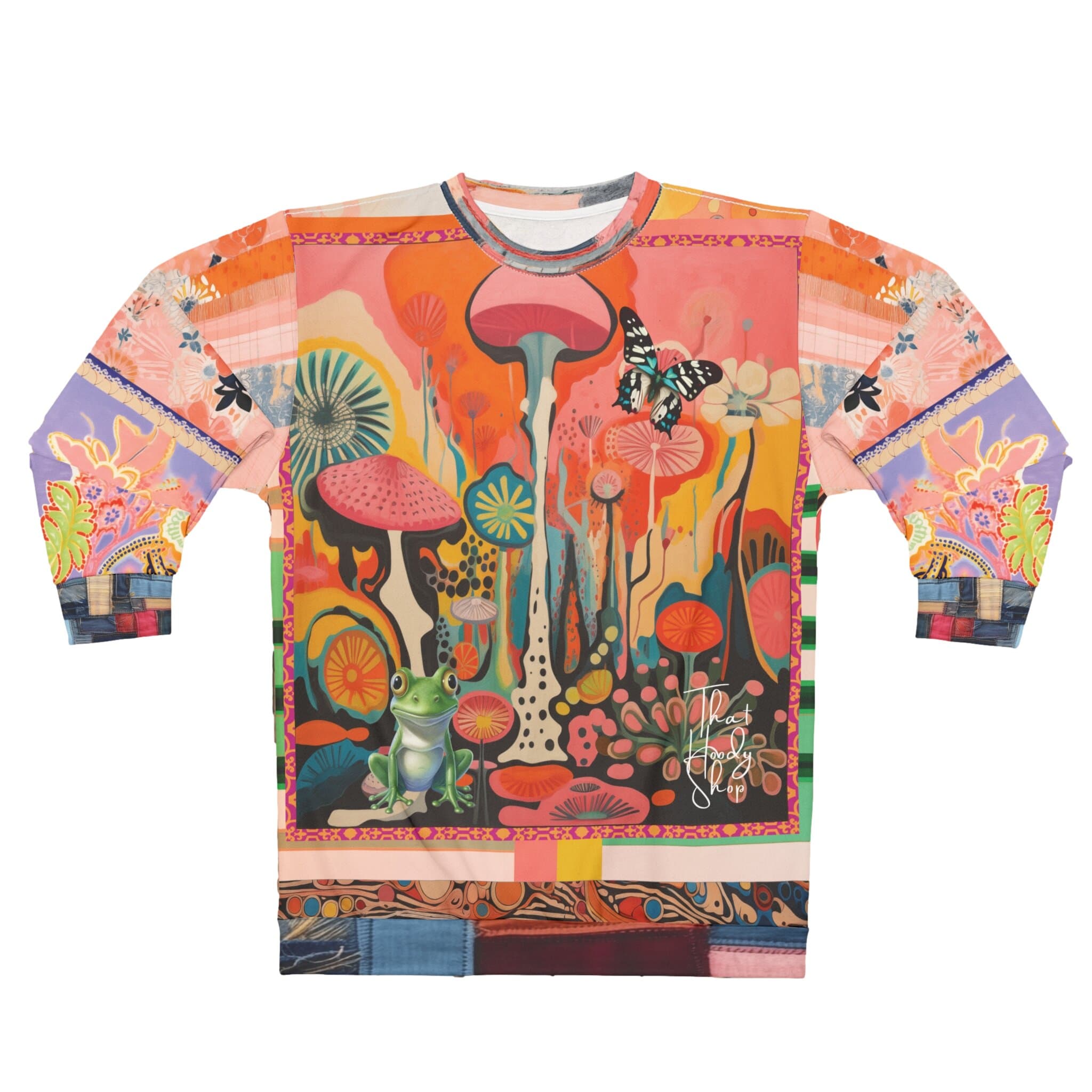 Psychedelic Dreams Abstract Art Unisex Sweatshirt (Gold Label)