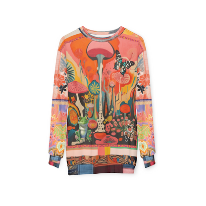 Psychedelic Dreams Abstract Art Unisex Sweatshirt (Gold Label)