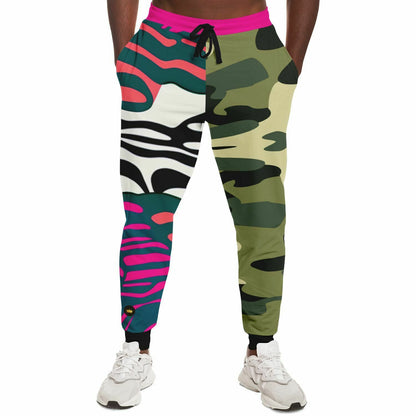 Psychedelic Peach Zebra Eco-Poly Camo Unisex Joggers