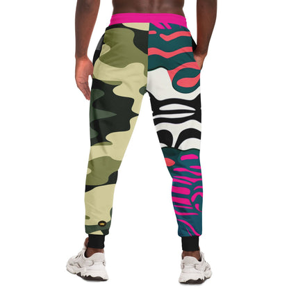 Psychedelic Peach Zebra Eco-Poly Camo Unisex Joggers