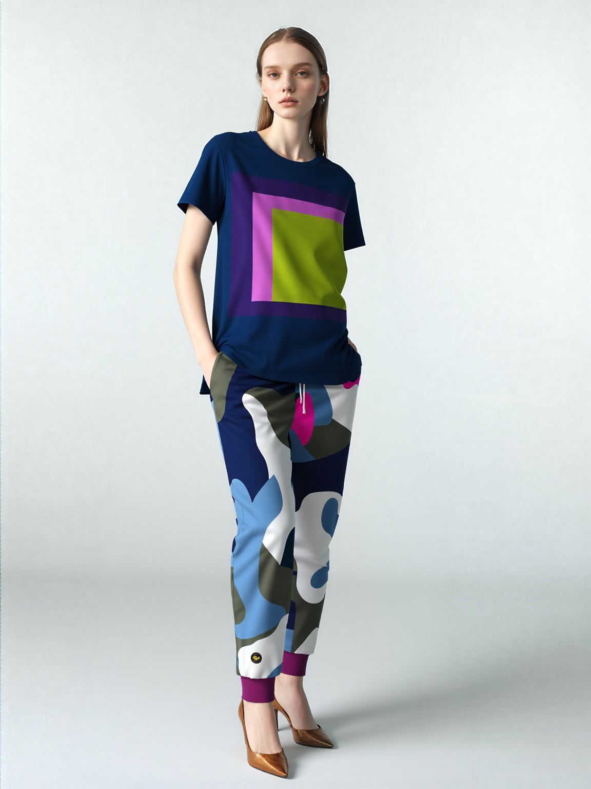 Mountain Blue Ice Eco-Poly Camo Unisex Joggers