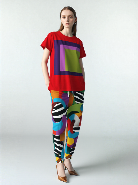 Rainbow 'C' Zebra Eco-Poly Camo Unisex Joggers