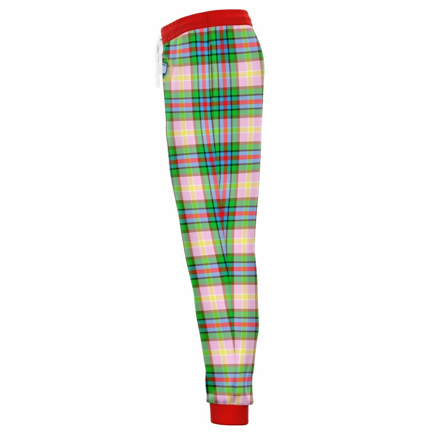 Rainbow Elephant Rugby Stripe Plaid Eco-Poly Unisex Joggers