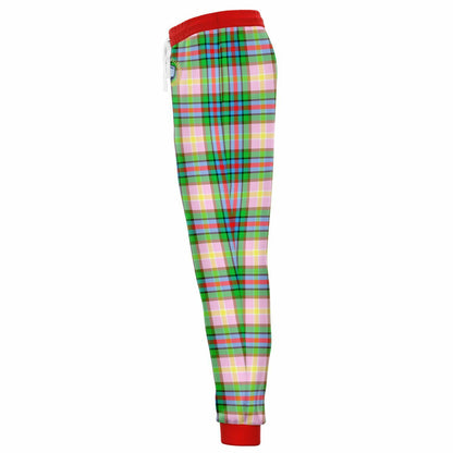 Rainbow Elephant Rugby Stripe Plaid Eco-Poly Unisex Joggers