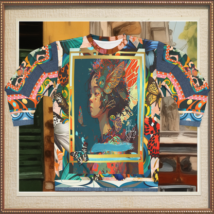 Rainbow Fae Girl Asian Art Unisex Sweatshirt (Gold Label)