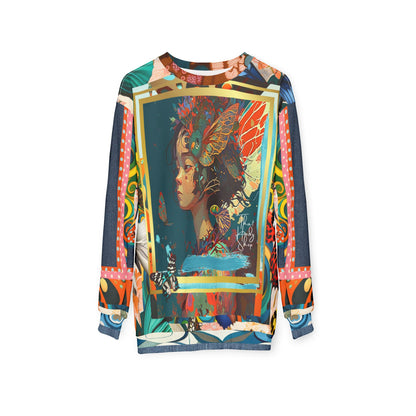 Rainbow Fae Girl Asian Art Unisex Sweatshirt (Gold Label)