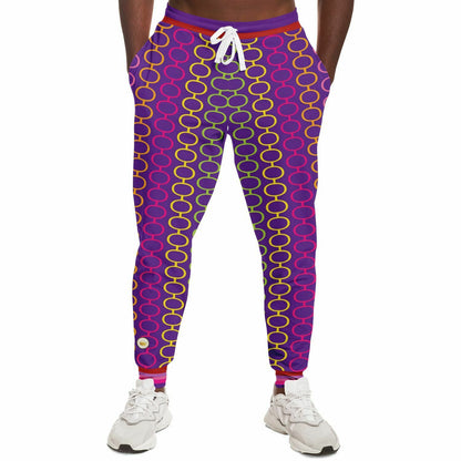 Rainbow Hippie Links Eco-Poly Unisex Joggers