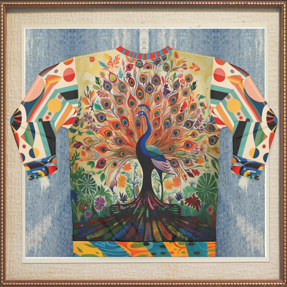 Rainbow Peacock in Jubilee Unisex Sweatshirt (Gold Label)