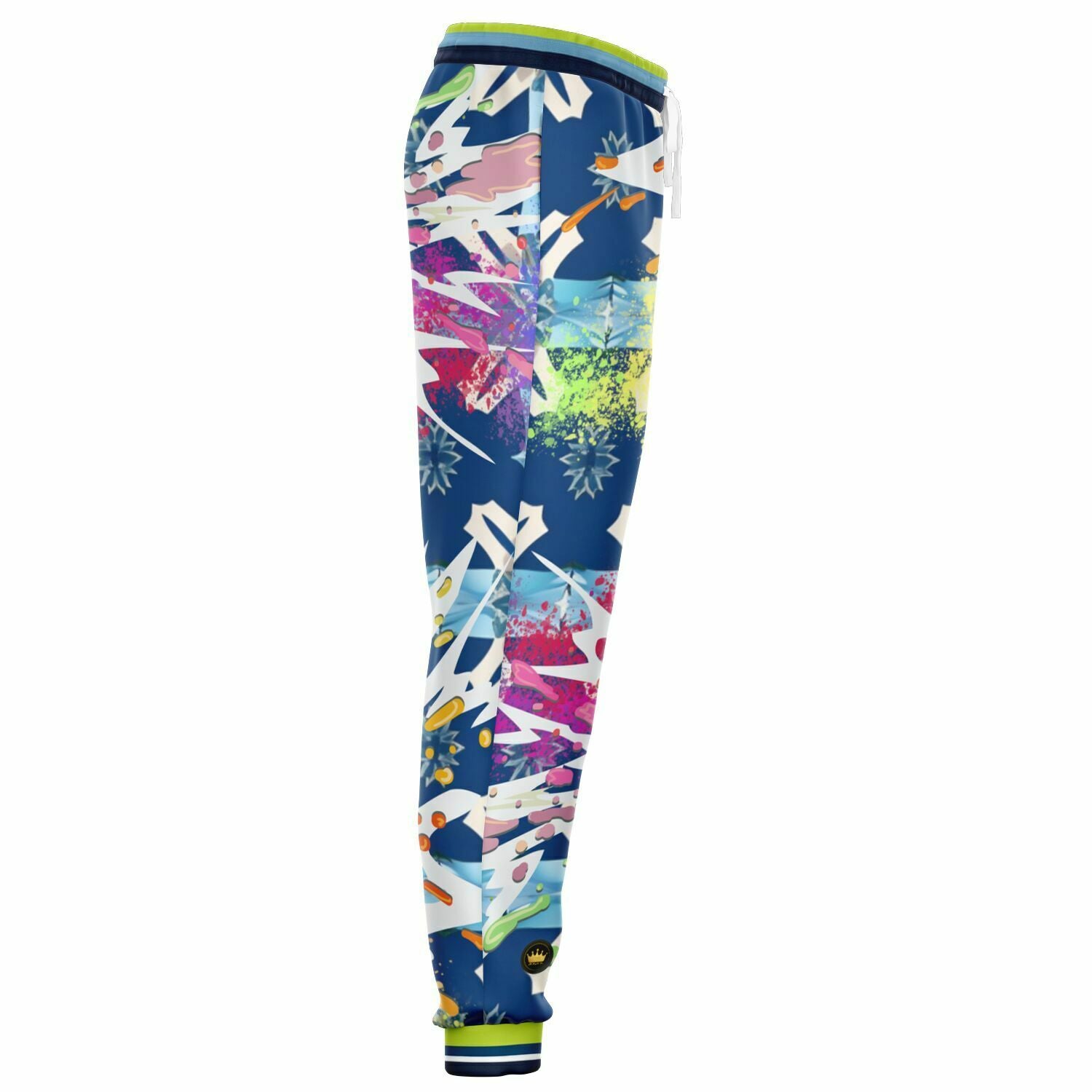 Rainbow Splatter Ice Eco-Poly Unisex Joggers