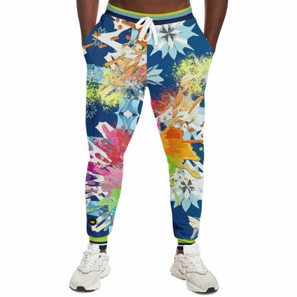 Rainbow Splatter Ice Eco-Poly Unisex Joggers