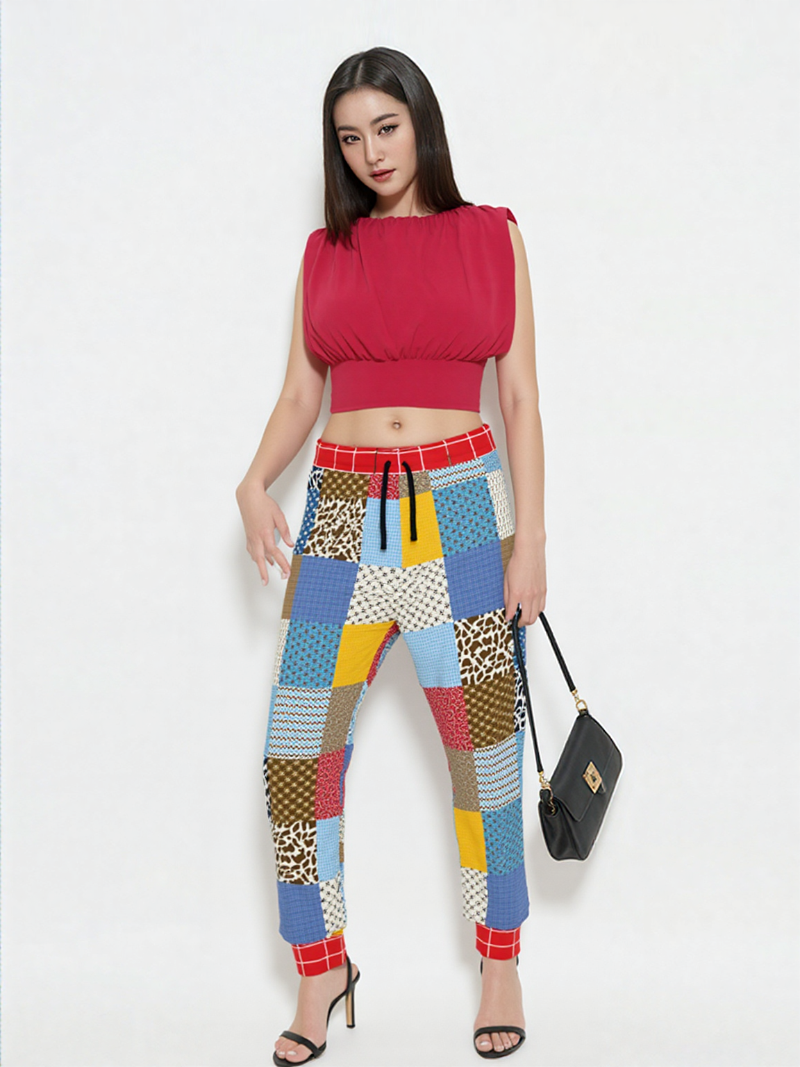 Western Edition Country Patchwork Eco-Poly Unisex Joggers