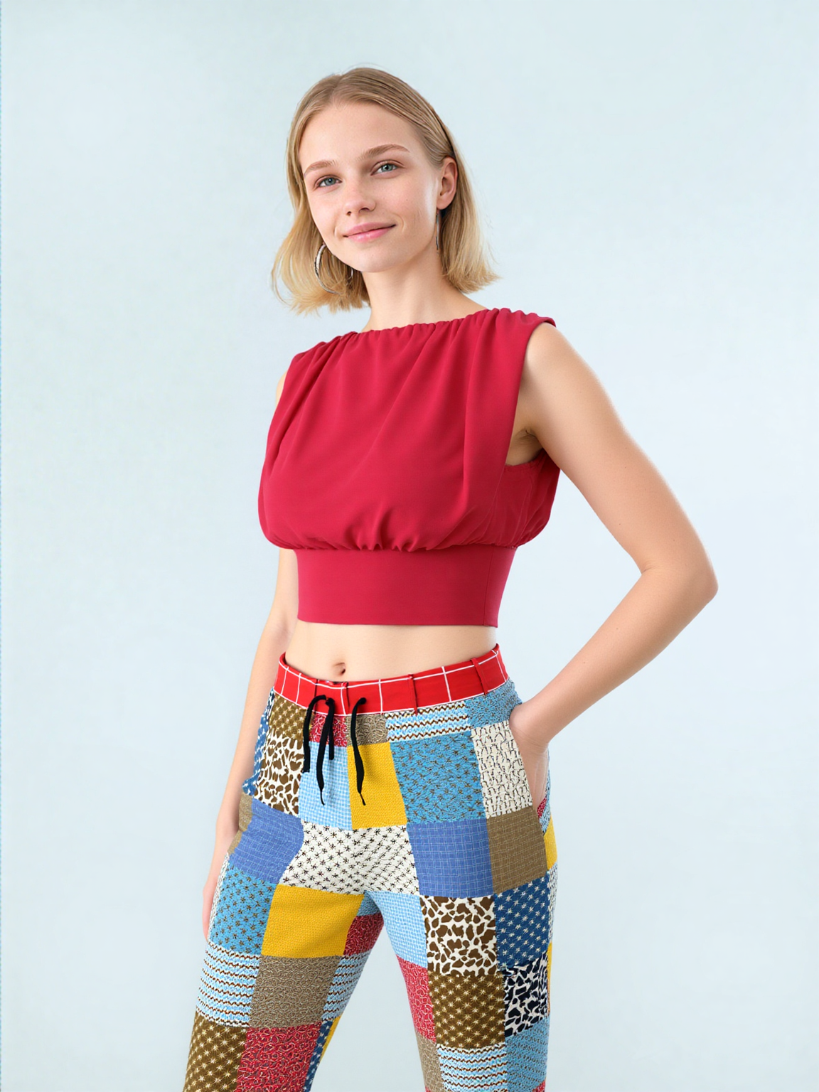 Western Edition Country Patchwork Eco-Poly Unisex Joggers