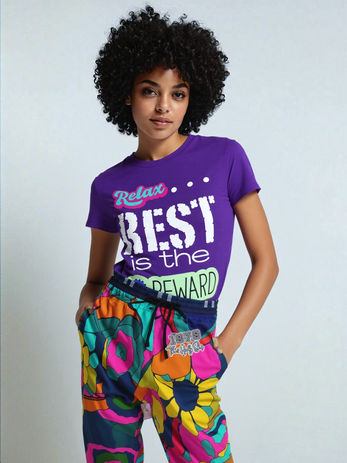 Hippie Daisy Floral Eco-Poly Unisex Joggers