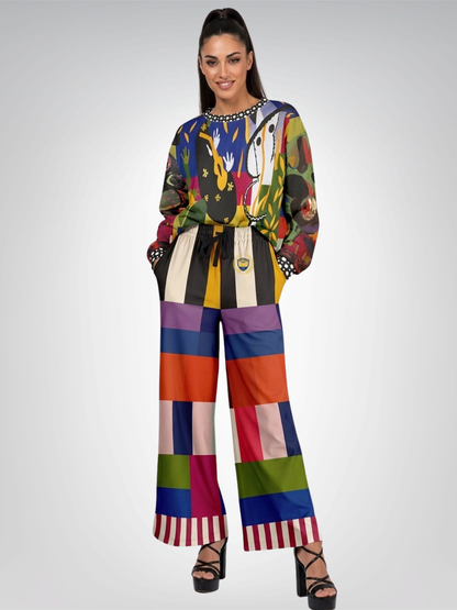 Reminiscent of a Life Colorblock Unisex Sweatshirt (Gold Label)