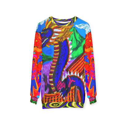Dragon Temple Asian Art Unisex Sweatshirt (Gold Label)