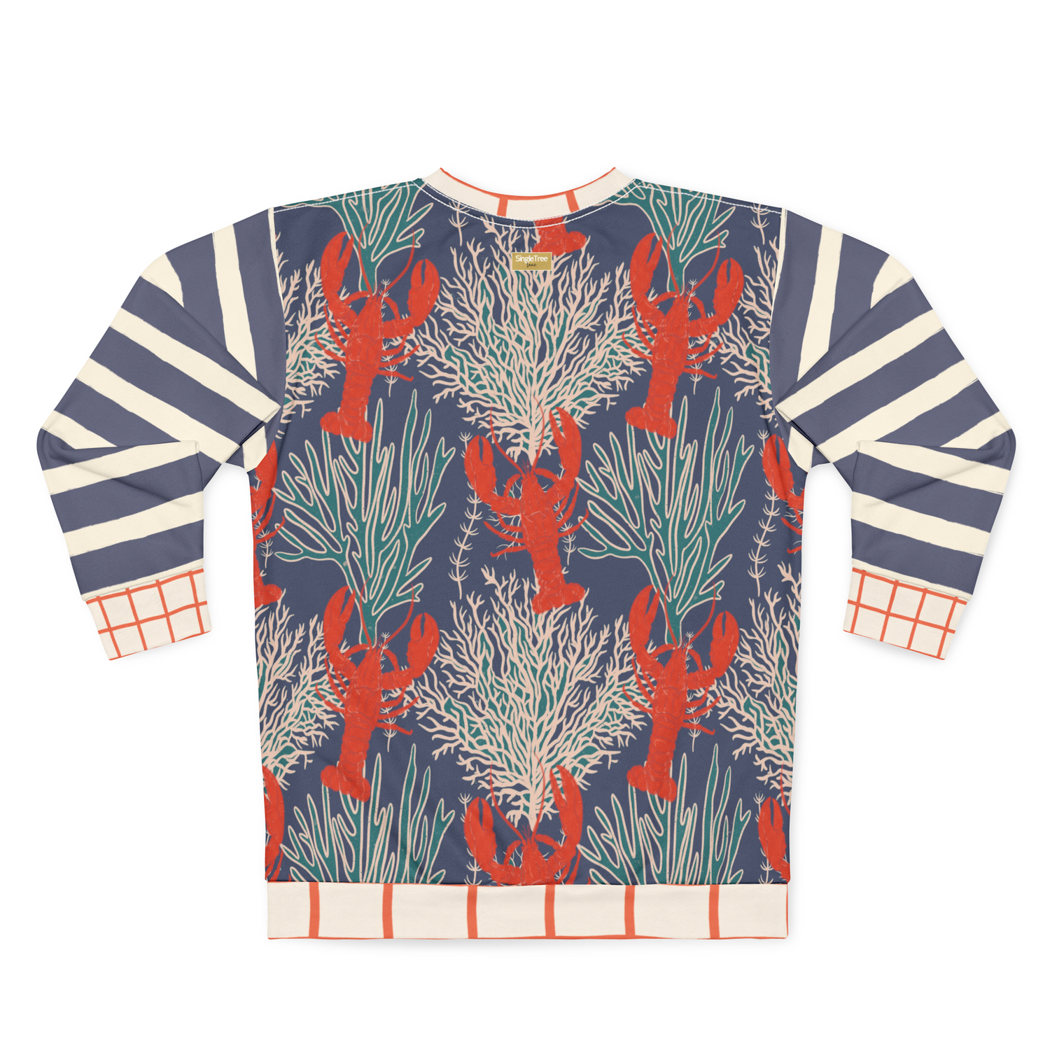 Rock Lobster Blue Oceanic Undersea Garden Unisex Sweatshirt (Gold Label)