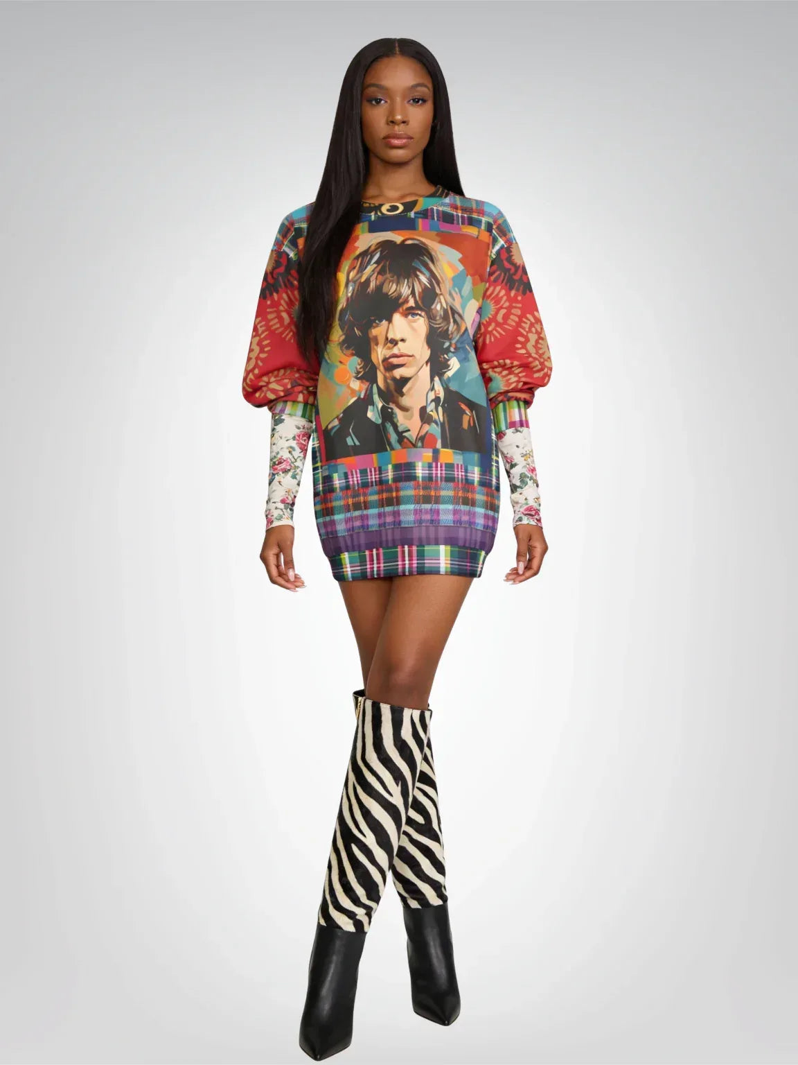 Rockstar of the Ages Pop Art Unisex Sweatshirt (Gold Label)