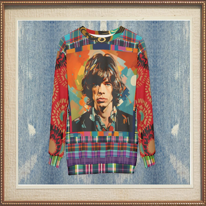 Rockstar of the Ages Pop Art Unisex Sweatshirt (Gold Label)