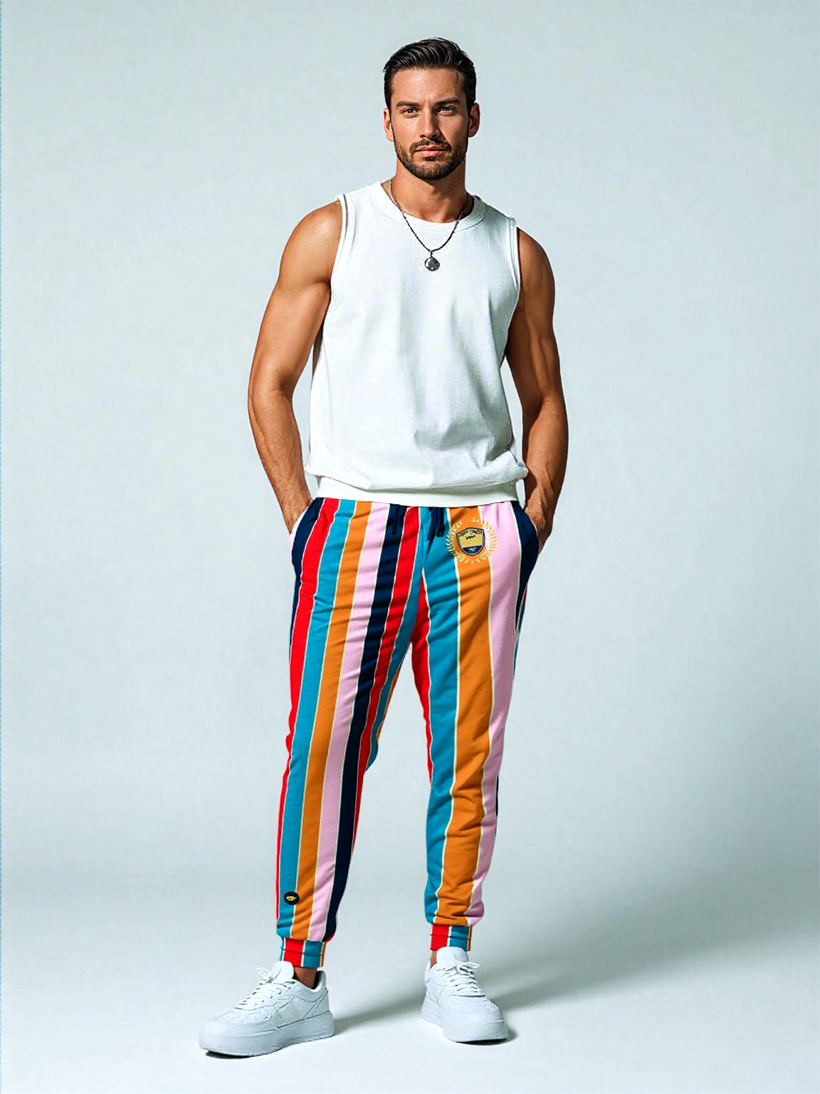 Ruby Morrison Rugby Stripe Eco-Poly Unisex Joggers