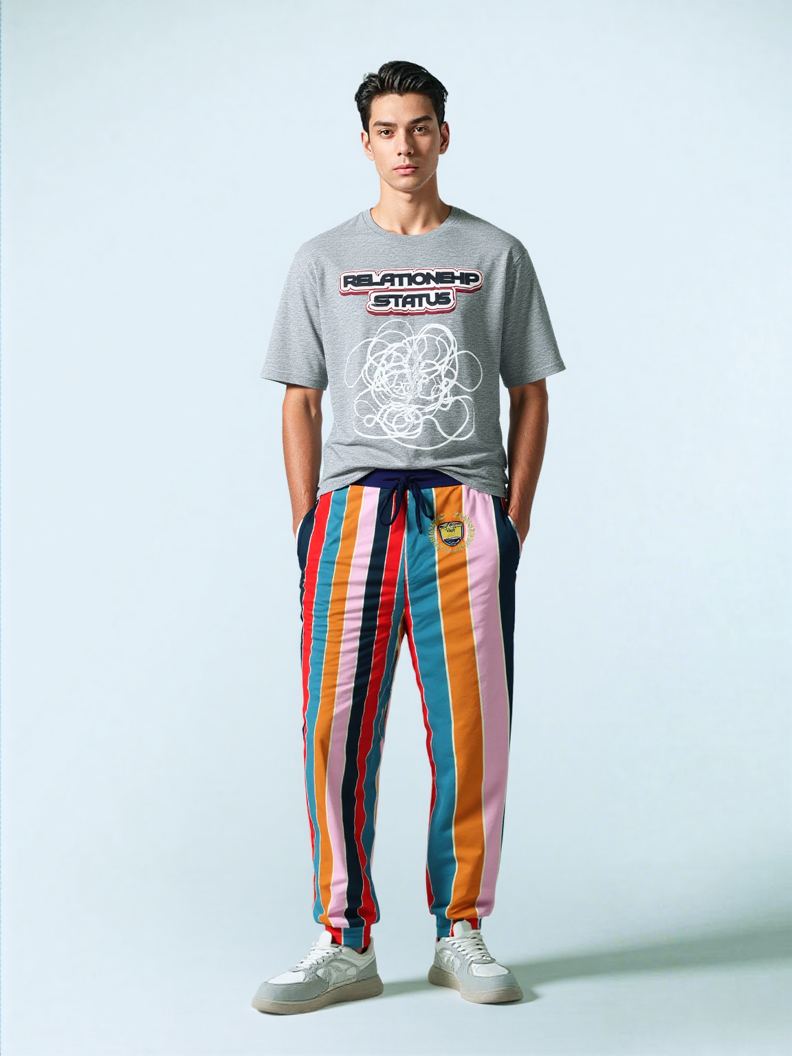 Ruby Morrison Rugby Stripe Eco-Poly Unisex Joggers