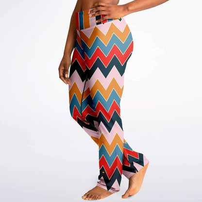 Ruby Morrison Rugby Stripe Chevron Eco-Poly Bootcut Leggings