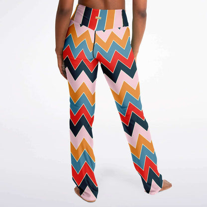 Ruby Morrison Rugby Stripe Chevron Eco-Poly Bootcut Leggings