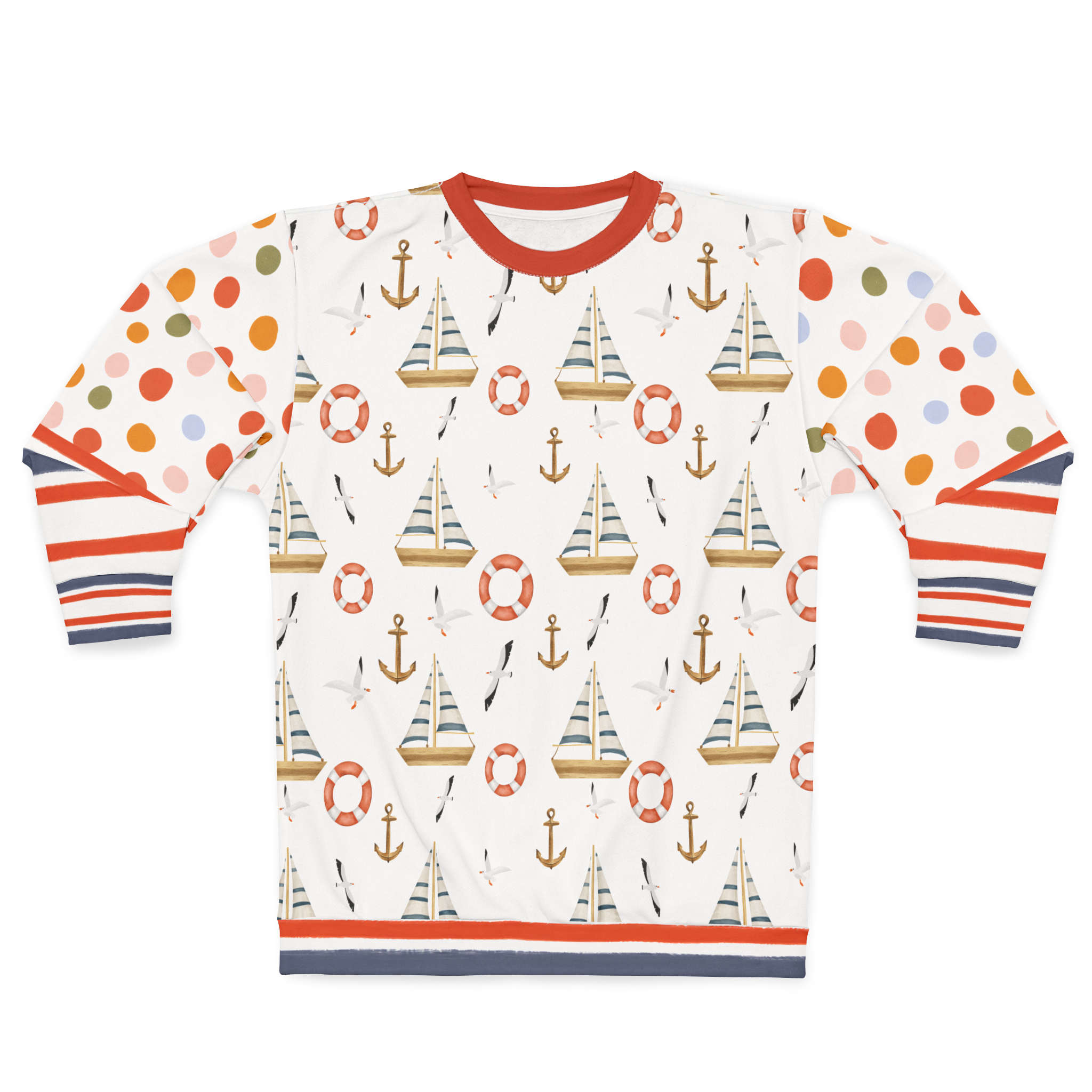 Sail Away Harbor Dots Unisex Sweatshirt (Gold Label)