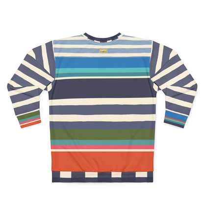 Sail Away Rainbow Regatta Rugby Stripe Unisex Sweatshirt (Gold Label)