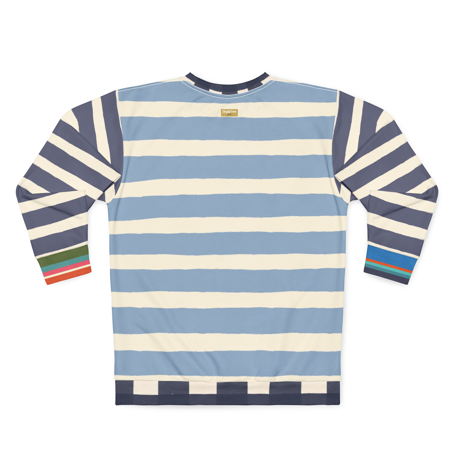 Sail Away Regatta Rugby Stripe Unisex Sweatshirt (Gold Label)