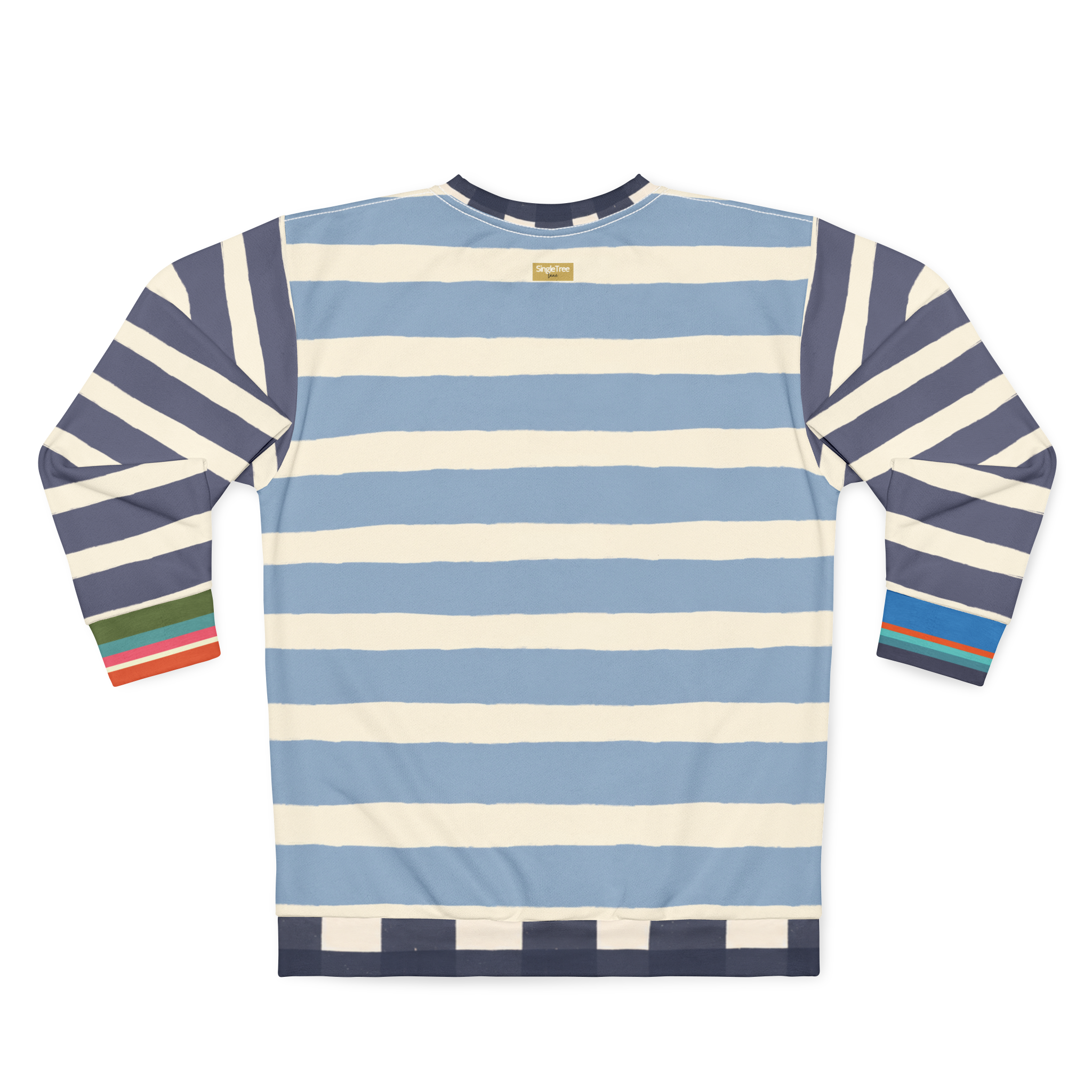 Sail Away Regatta Rugby Stripe Unisex Sweatshirt (Gold Label)