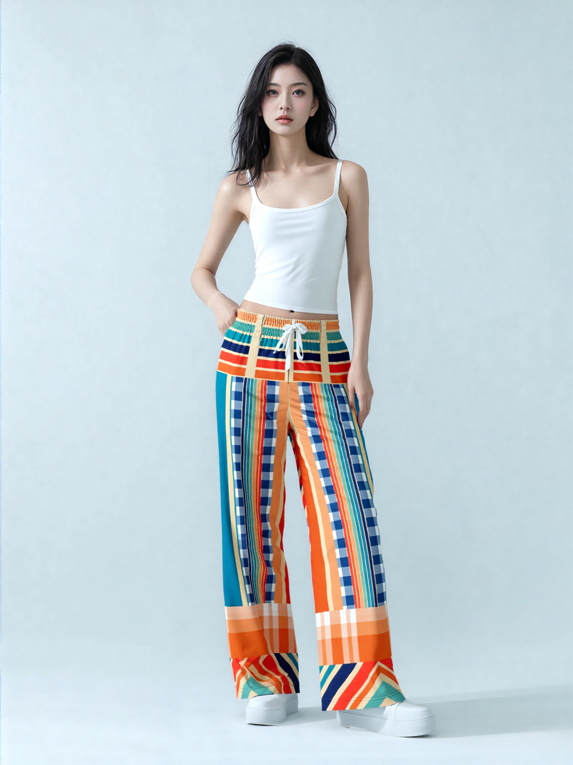 Salsa Time Picnic Eco-Poly Wide Leg Pants
