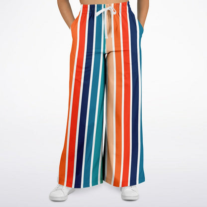 Salsa Time Striped Eco-Poly Wide Leg Pants