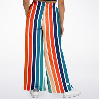 Salsa Time Striped Eco-Poly Wide Leg Pants