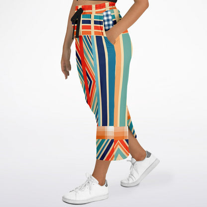Salsa Time Zig-Zag Stripe Eco-Poly Long Pocket Skirt