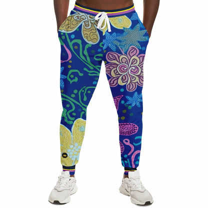 Sassafras Floral Eco-Poly Unisex Joggers