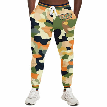 Sedona Vortex Orange Camo Eco-Poly Unisex Joggers
