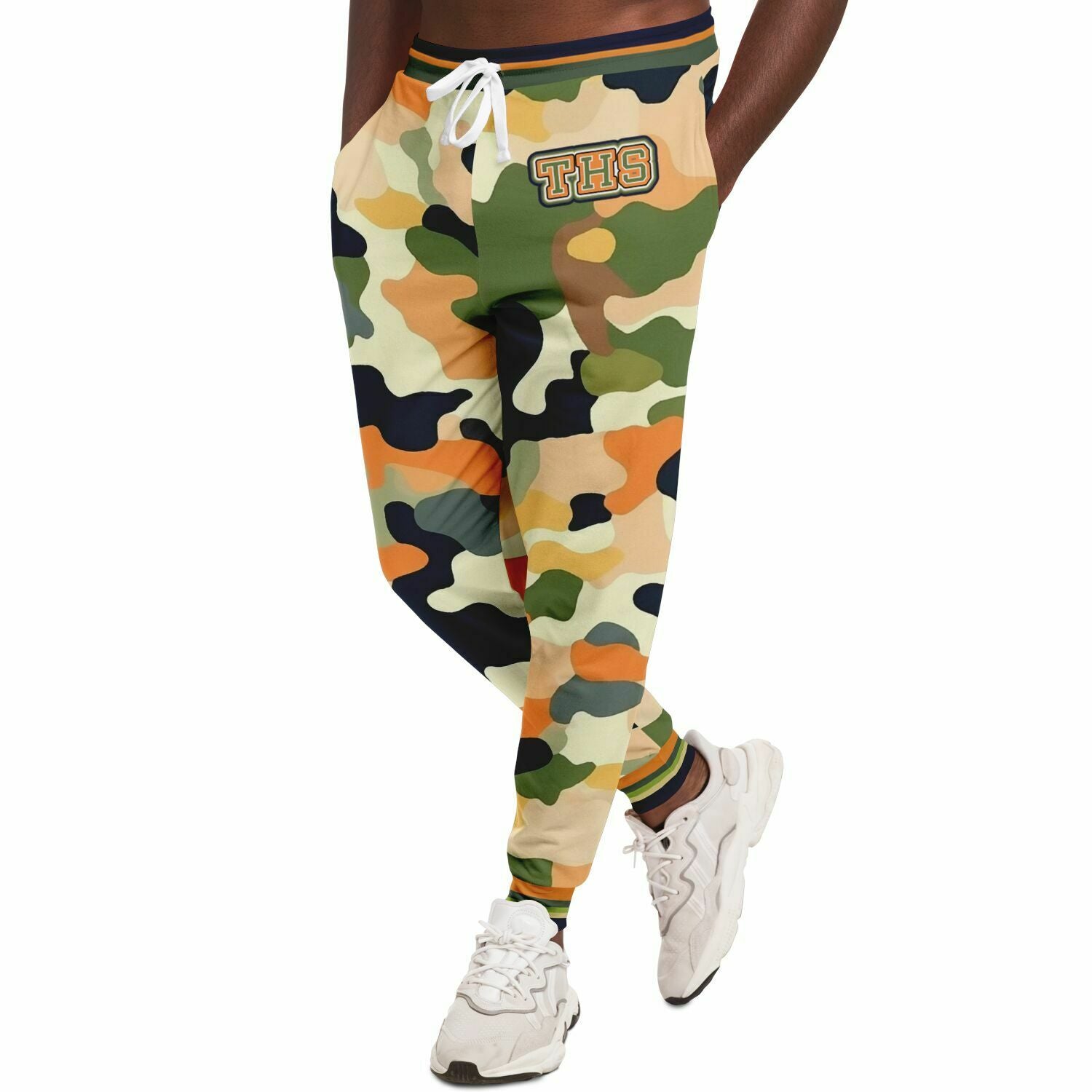 Sedona Vortex Orange Camo Eco-Poly Unisex Joggers