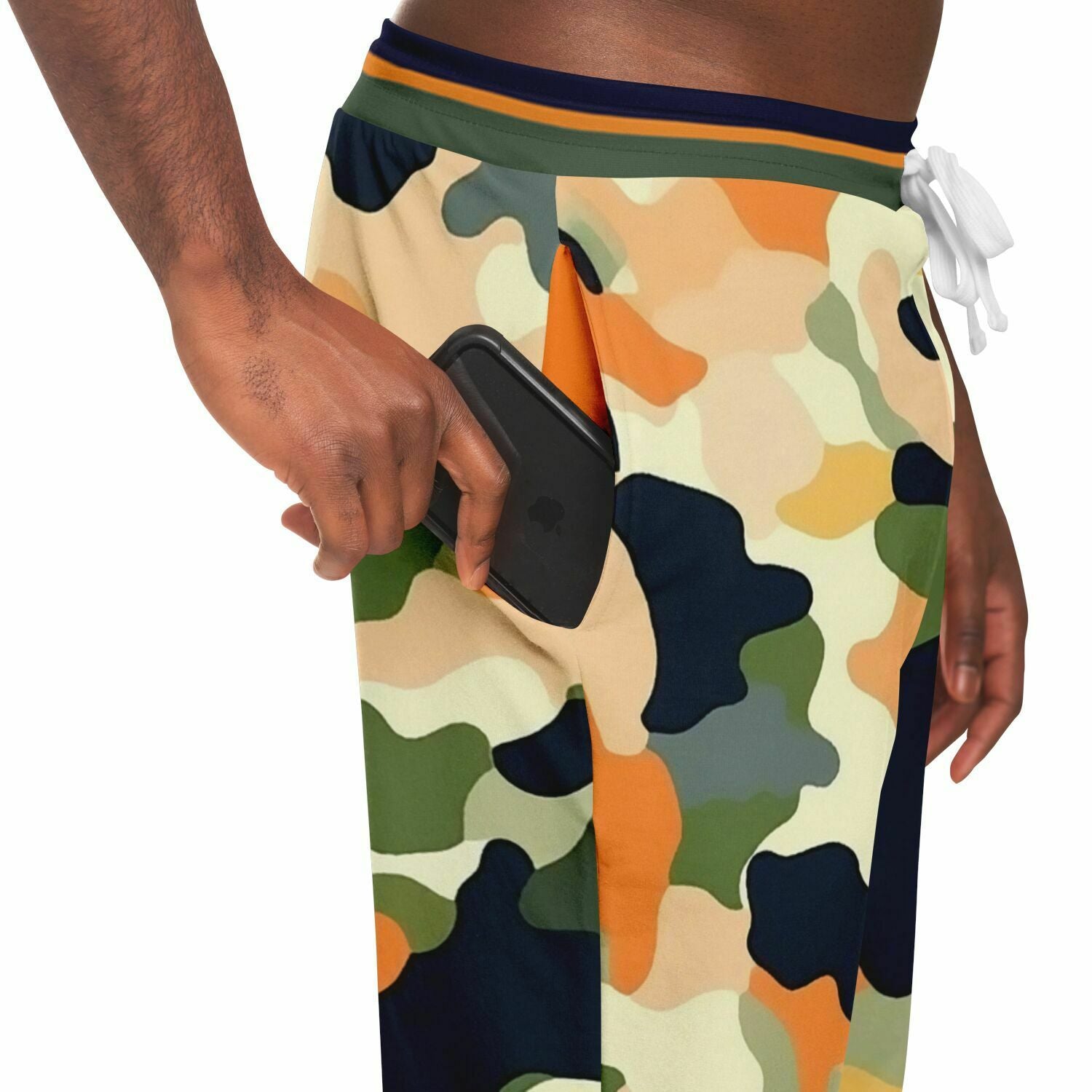 Sedona Vortex Orange Camo Eco-Poly Unisex Joggers