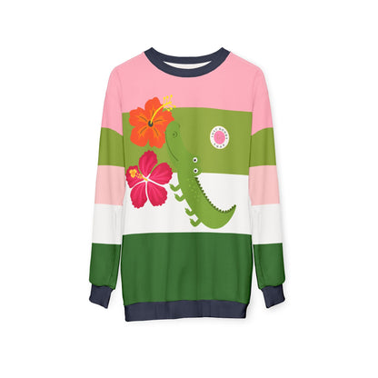 Smell The Flowers Gator Rugby Stripe Unisex Sweatshirt (Gold Label)